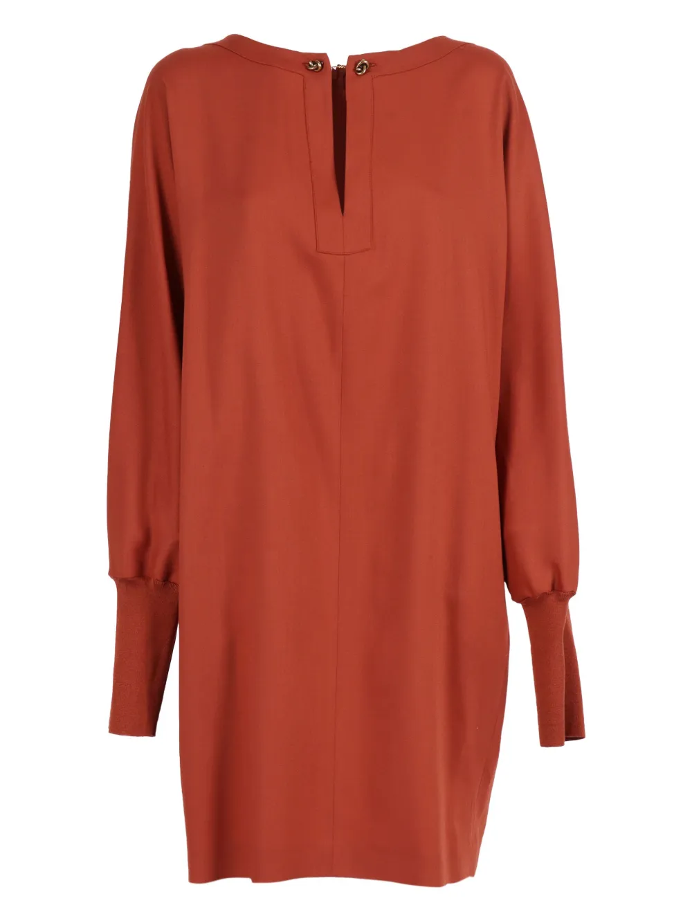 Antonelli keyhole long-sleeved day dress | Red | Image 1
