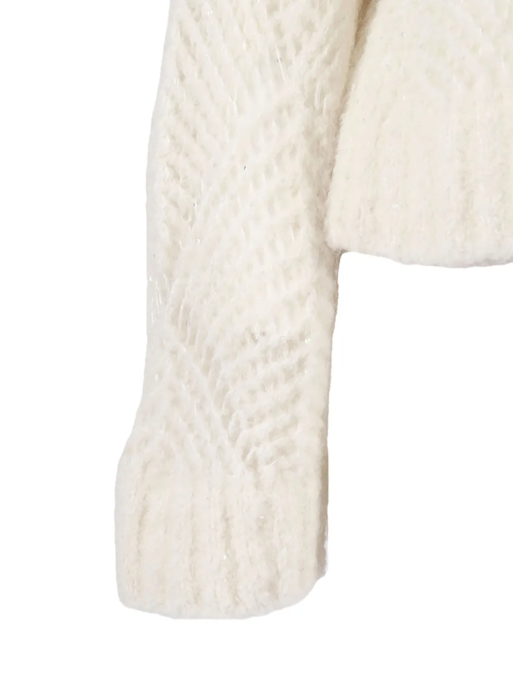 Antonelli Openwork Sweater In Neutral