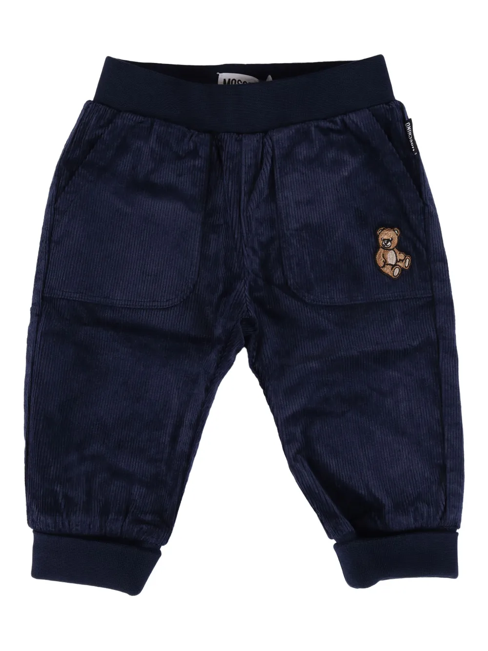 Moschino Kids Teddy Bear corduroy trousers - Blu
