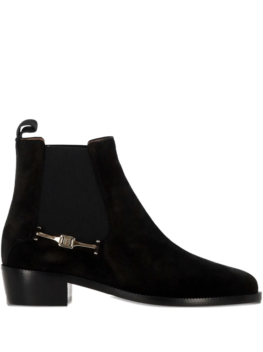 Ferragamo 30mm Logo-detail Boots In Black