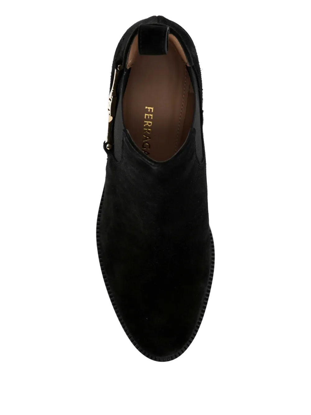 Ferragamo 30mm Logo-detail Boots In Black