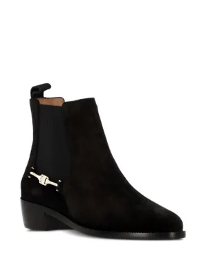 ブーツその他 Ferragamo \"Montse Fur\" ankle boots Ferragamo Montse Fur Ankle Boots | Black | FARFETCH