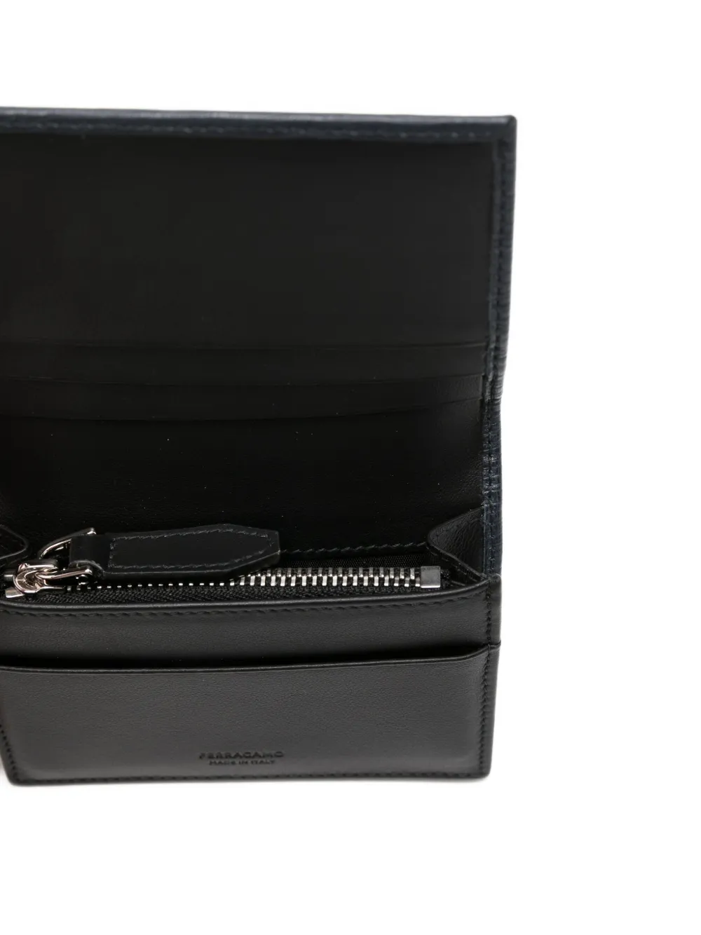 Ferragamo Portemonnee met logoplakkaat Blauw