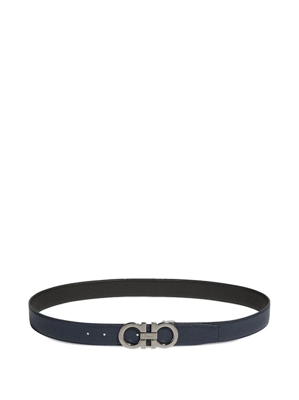 Ferragamo gancini-buckle leather belt | Blue | Image 1