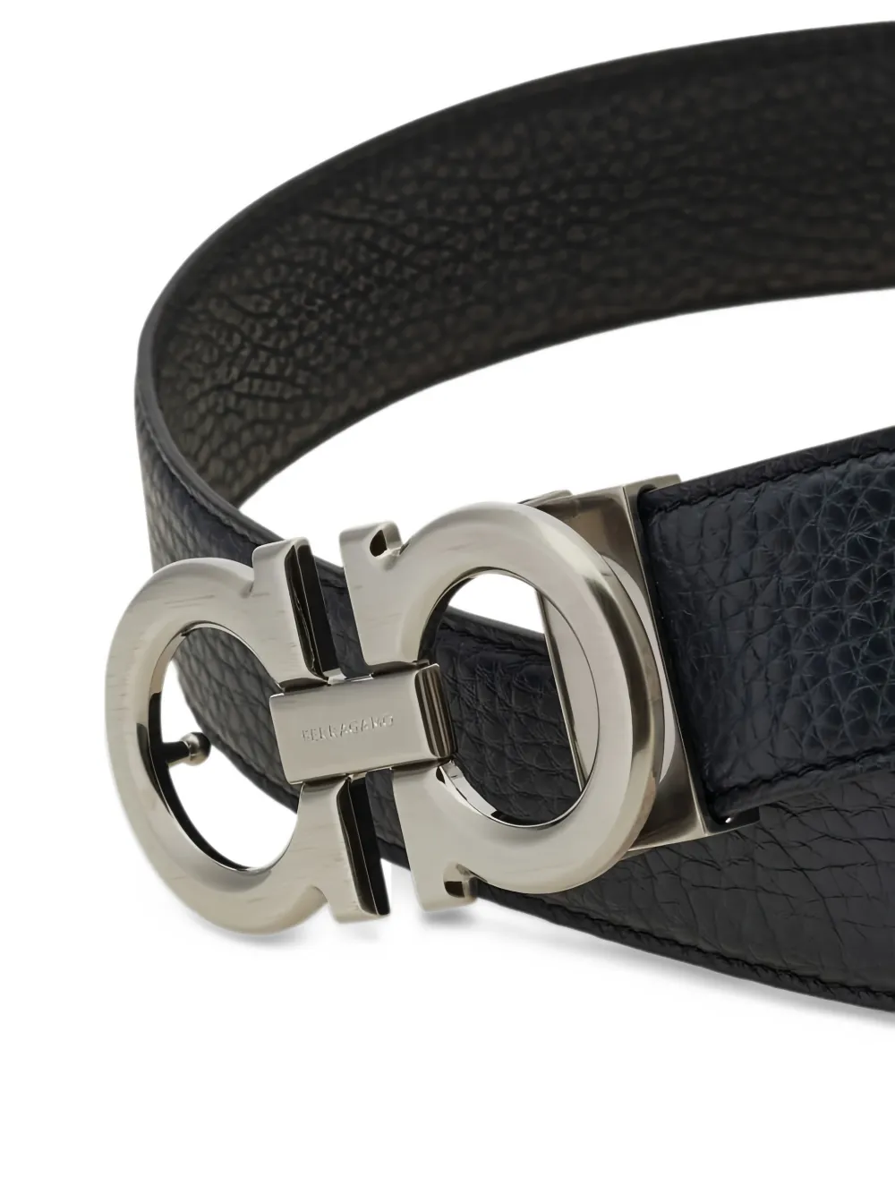 Ferragamo Riem met Gancini-gesp Blauw