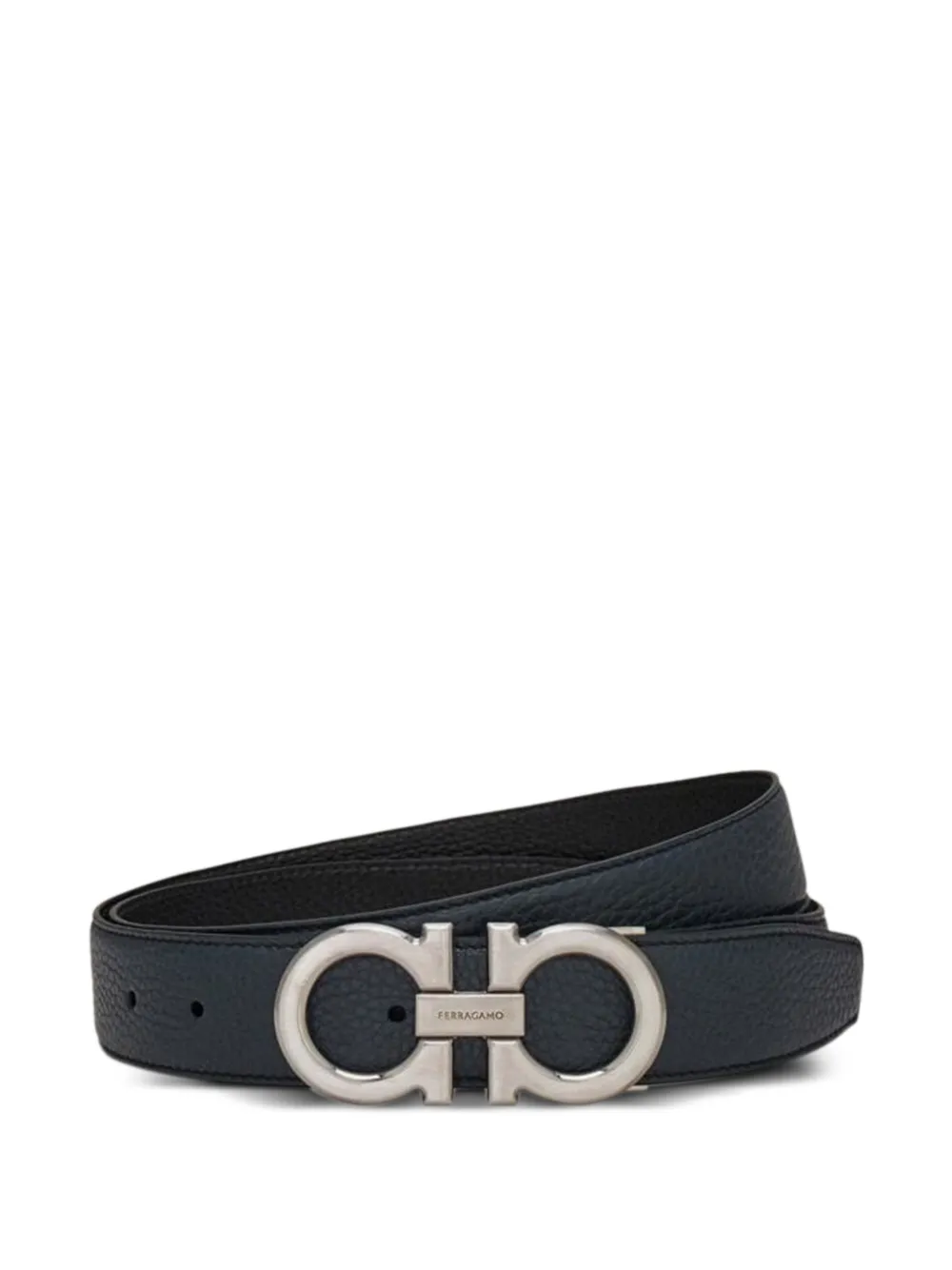 Ferragamo Riem met Gancini-gesp Blauw