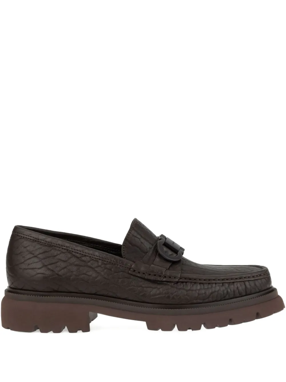 Ferragamo leather loafers Brown