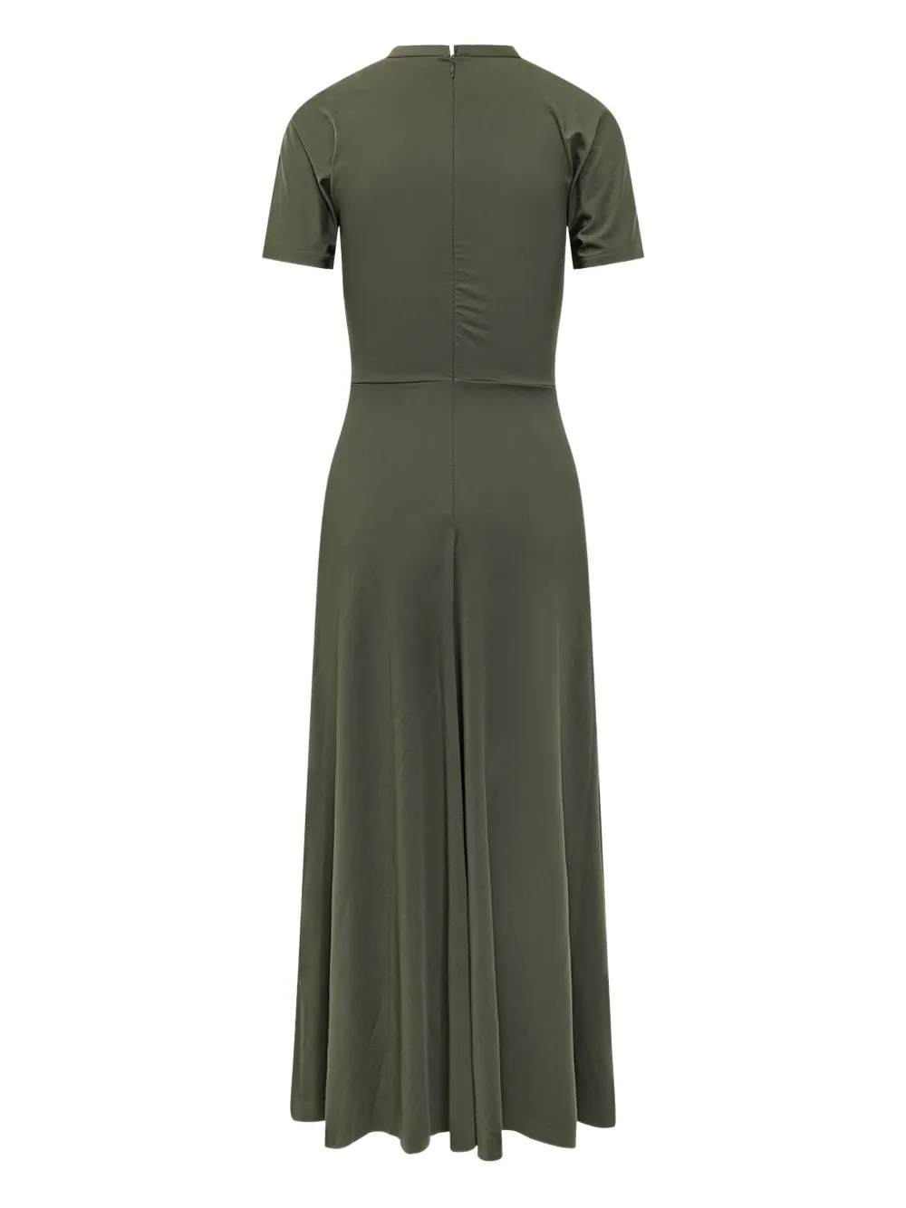 Victoria Beckham gathered midi dress - Groen