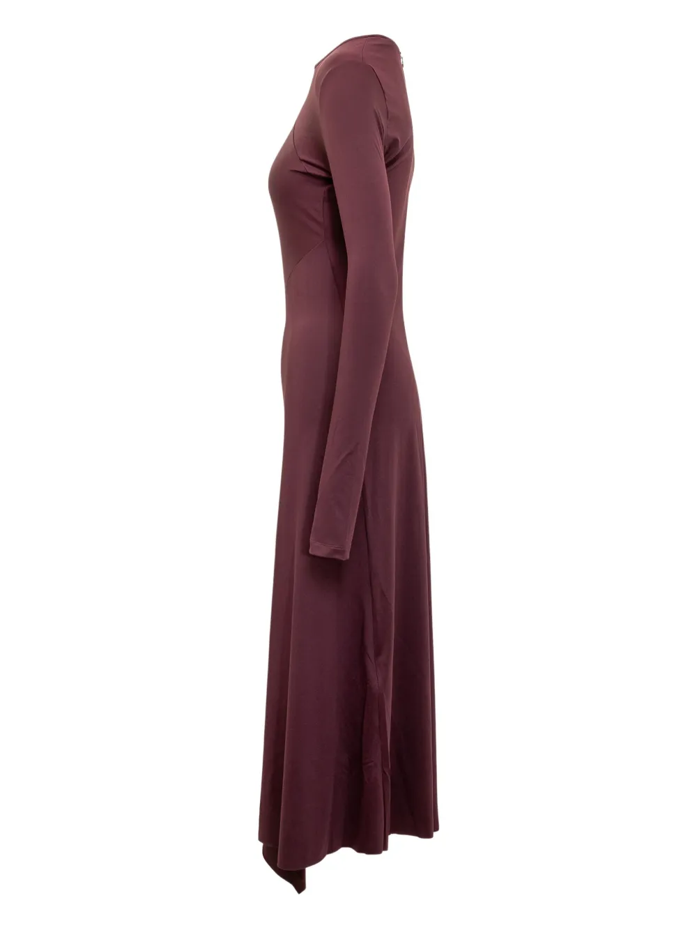 Victoria Beckham asymmetric draped midi dress - Rood