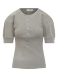 Victoria Beckham puffed-sleeve top - Grey