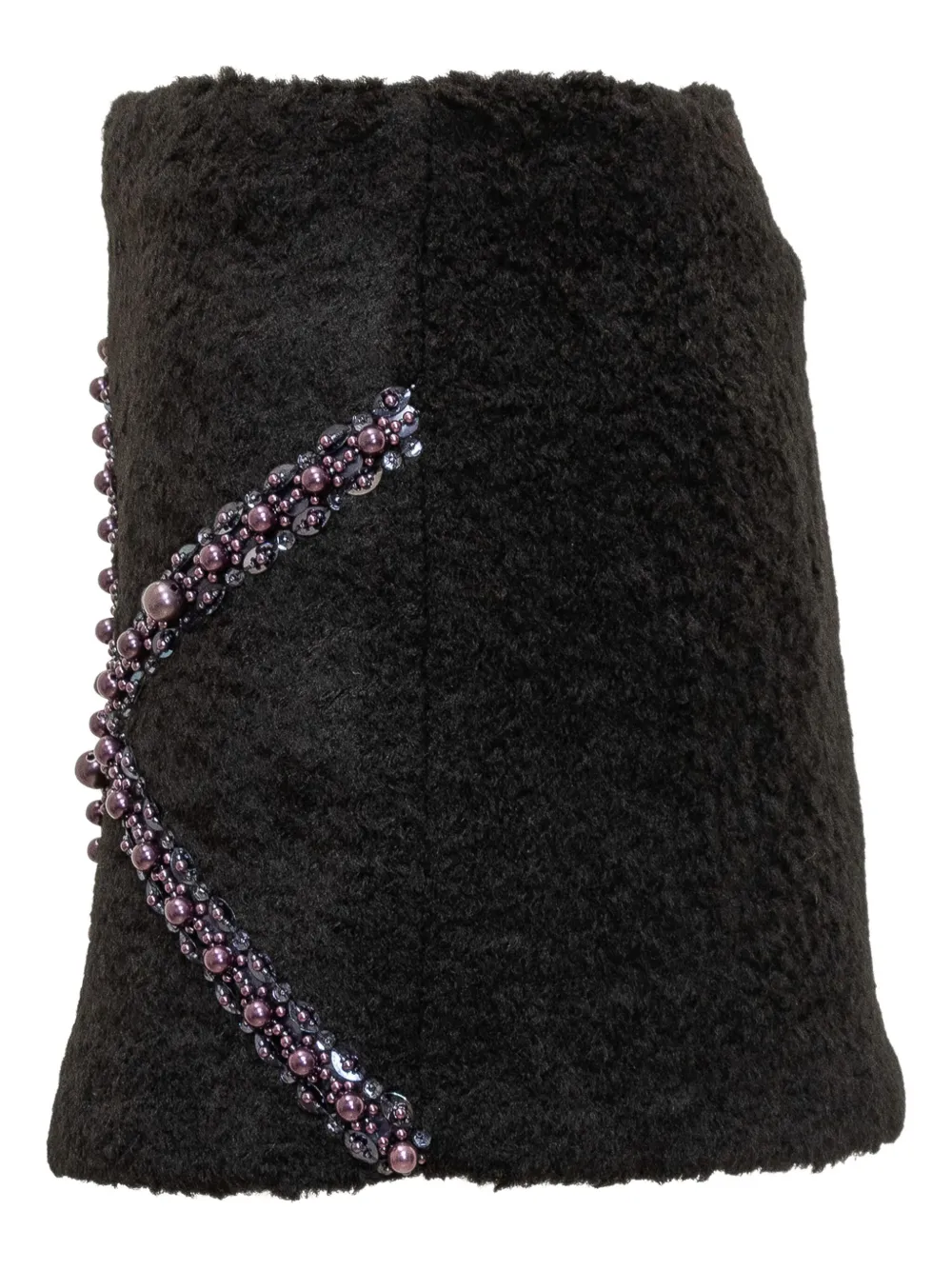 DES PHEMMES beaded-embellishment mini skirt Zwart