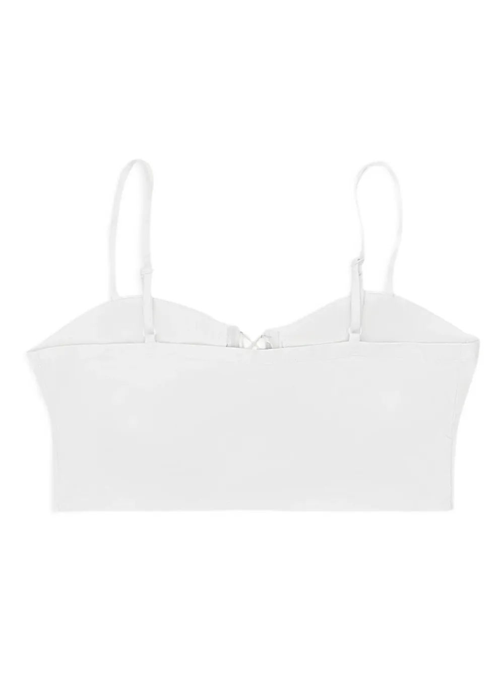 Callipygian Bustier top met veterdetail Wit
