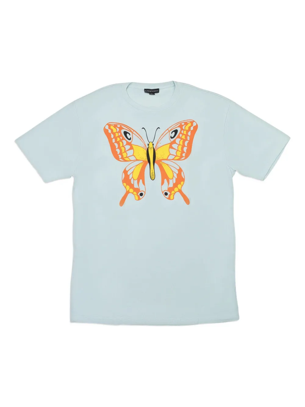 Callipygian Butterfly-print T-shirt In Blue