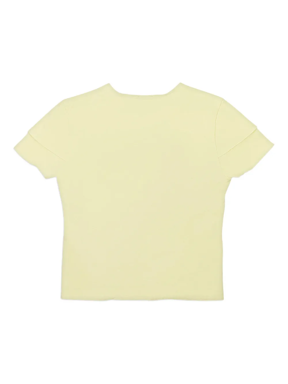 Callipygian T-shirt met korte mouwen Geel
