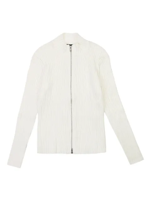 Callipygian mock-neck bomber jacket