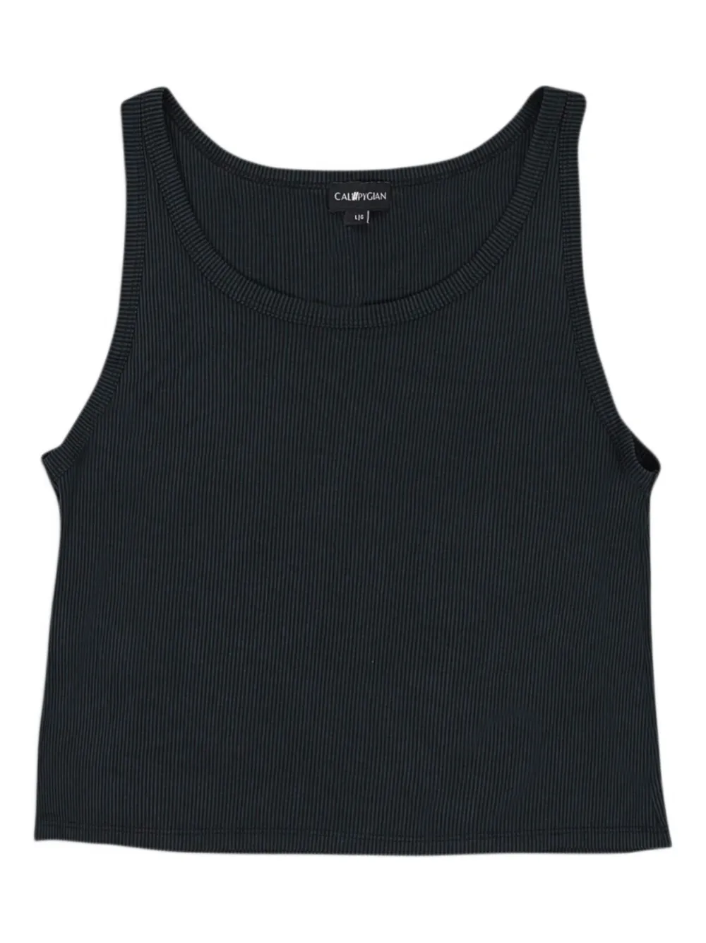 Callipygian ribbed tank top | Black | Image 1