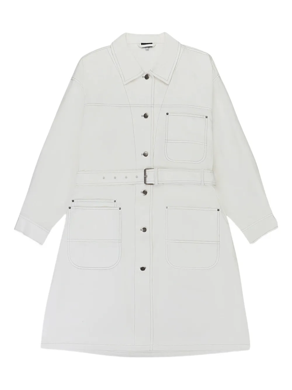 Callipygian Denim trenchcoat Wit