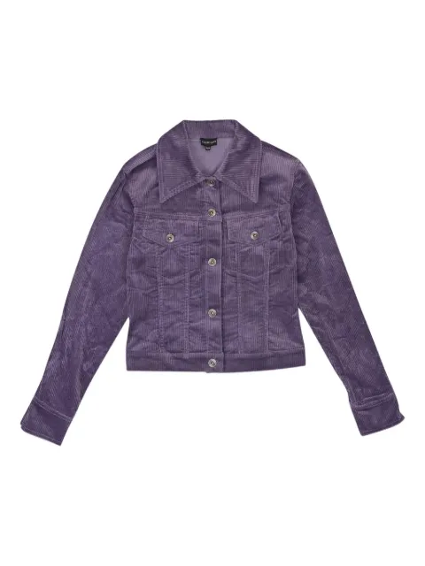Callipygian stretch corduroy bomber jacket