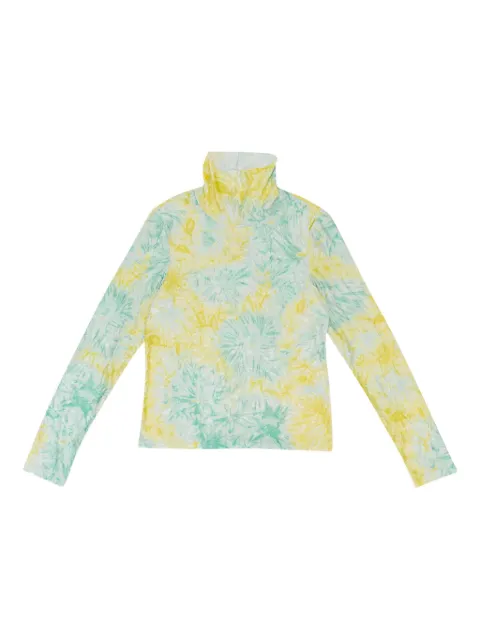 Callipygian tie-dye turtleneck top