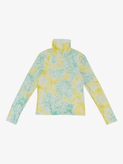Callipygian top con motivo tie-dye