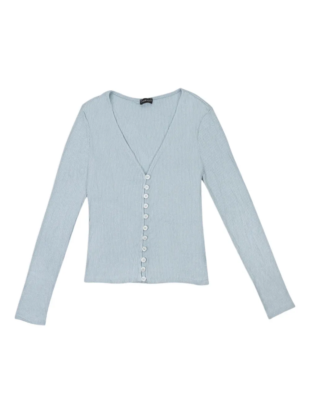 Callipygian Vest met V-hals Blauw