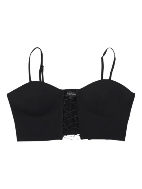 Callipygian cropped bustier top