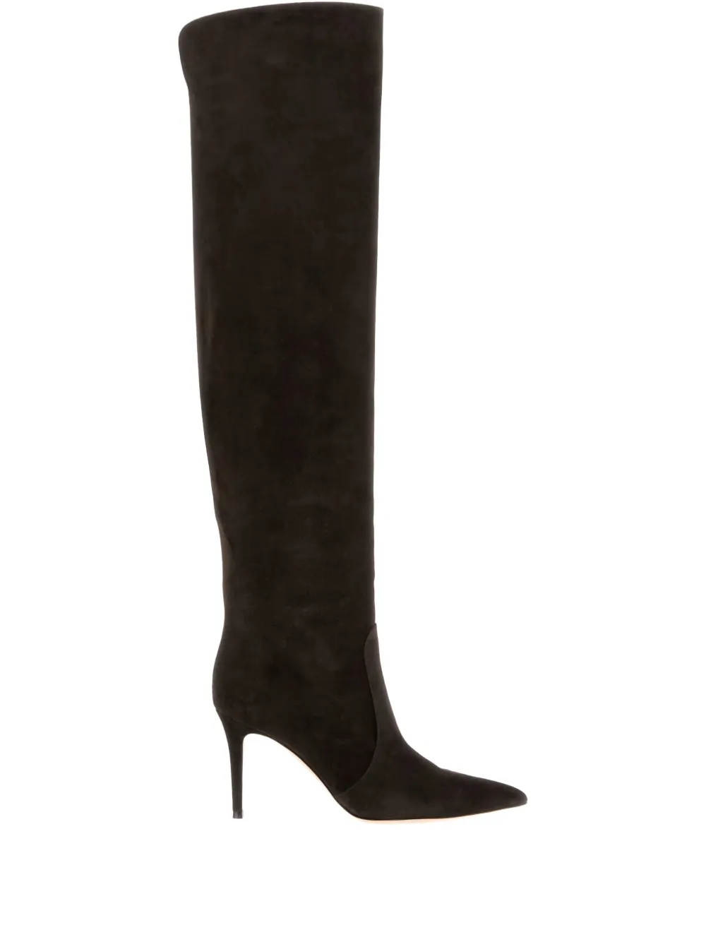 Gianvito Rossi 90mm Hansen Suede Boots In Brown