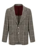 Brunello Cucinelli Cavallo Prince of Wales-check blazer - Grey