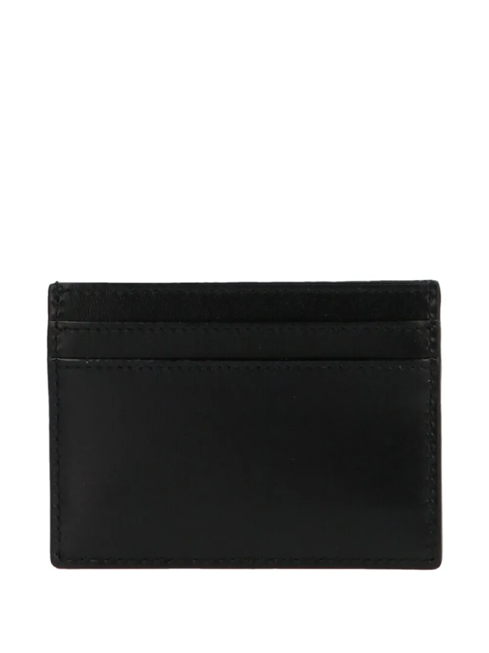 Saint Laurent Cassandre leren pasjeshouder Zwart