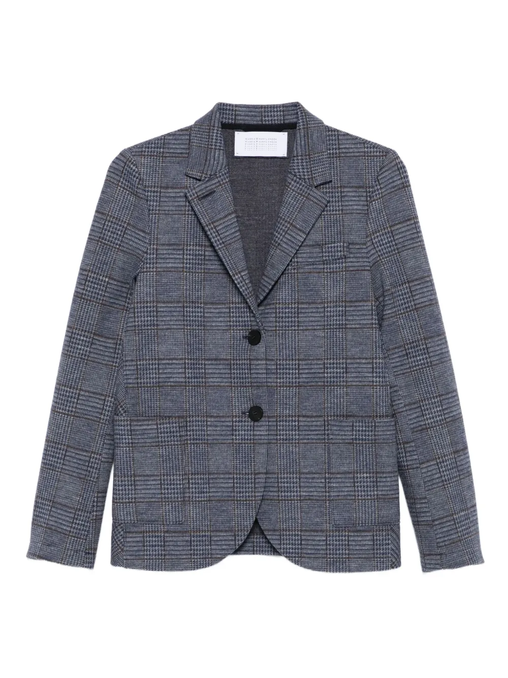Harris Wharf London button check blazer | Blue | Image 1