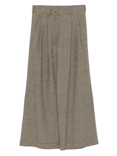 Jejia houndstooth pleated-front trousers