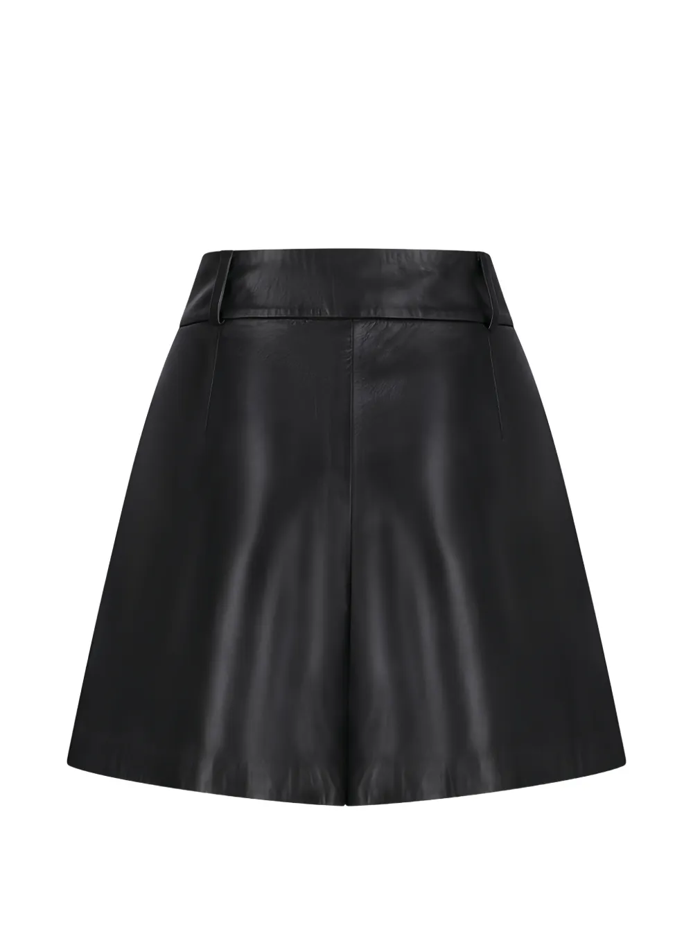  Desa 1972 Trapeze Leather Shorts - Black 