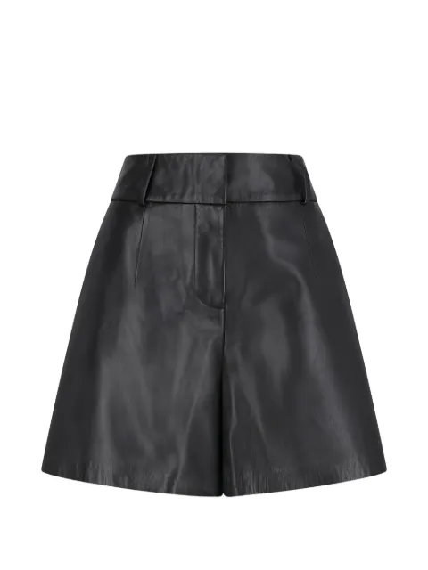 Desa 1972 trapeze leather shorts
