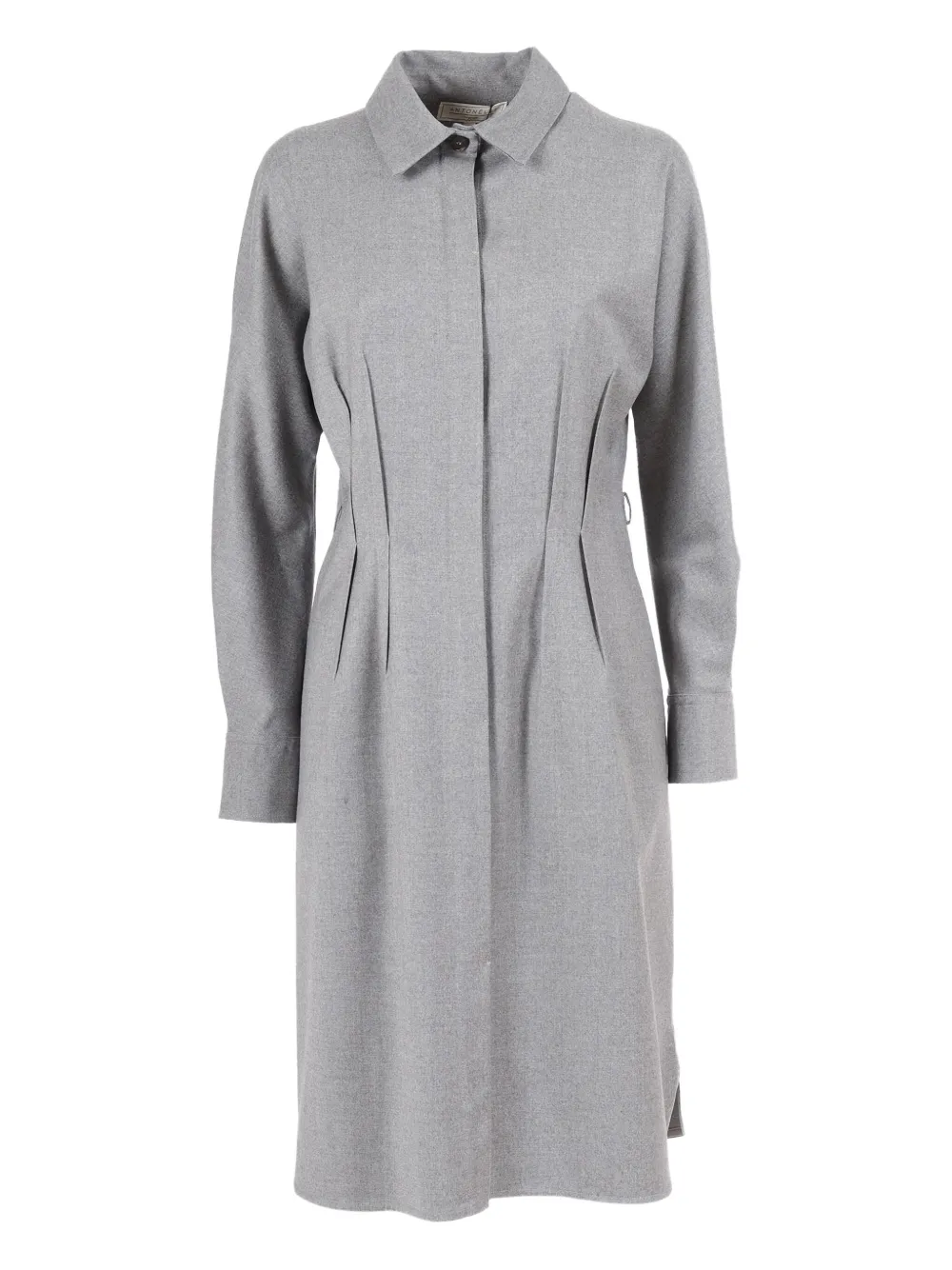 Antonelli pleat-detail shirt dress | Grey | Image 1