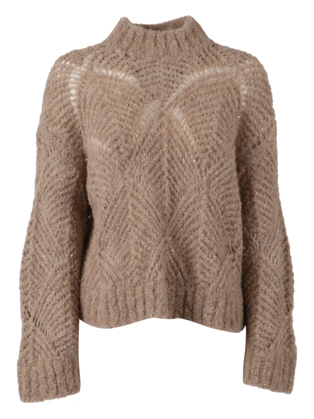 Antonelli オープンニット セーター - ニュートラル Antonelli オープンニット セーター - ニュートラル