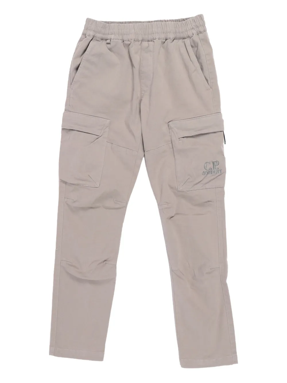 C.P. Company Kids elasticated-waistband cargo pants - Grigio