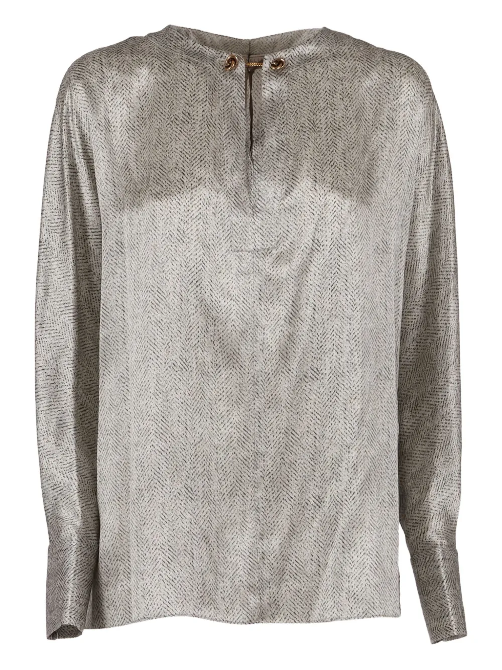 Antonelli chain-detail patterned top | neutro | Image 1