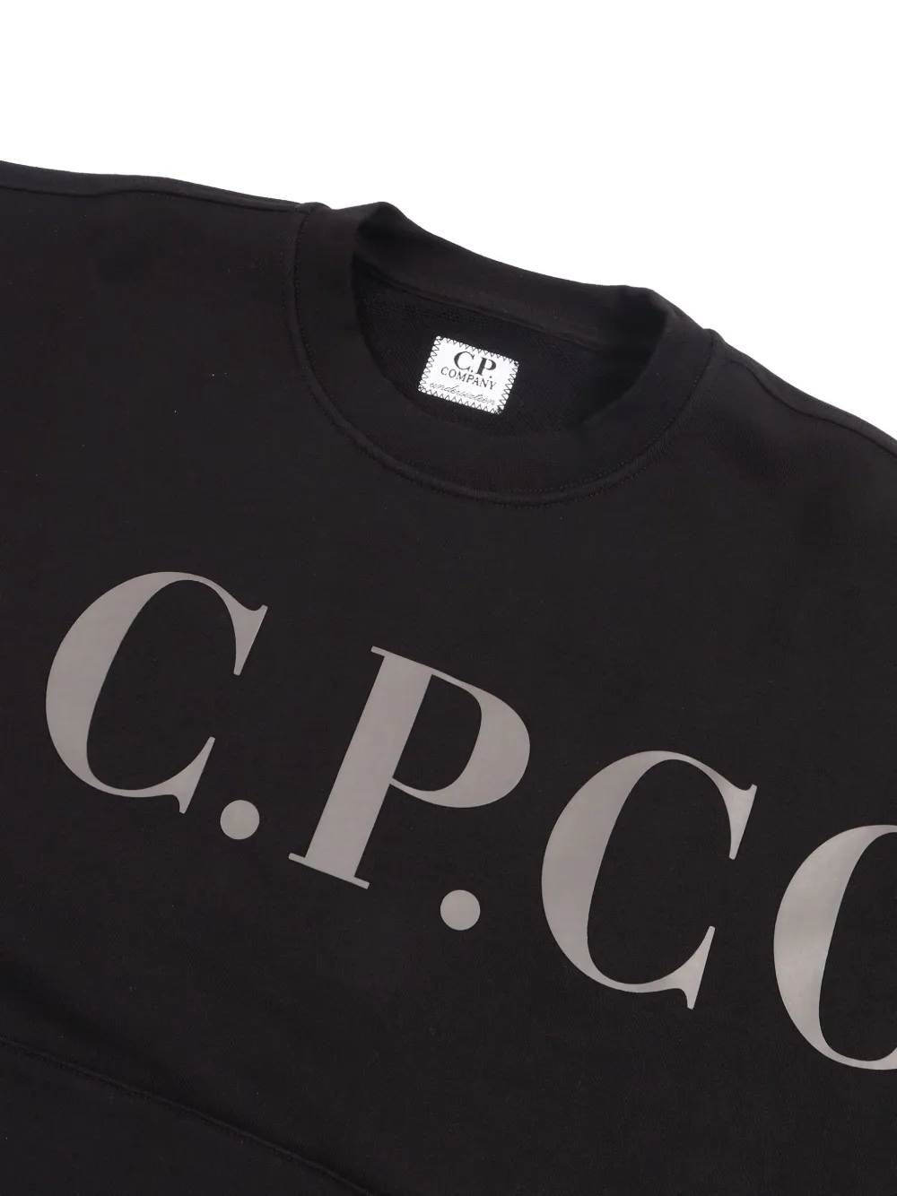 C.p. Company Logo Sweatshirt In Black