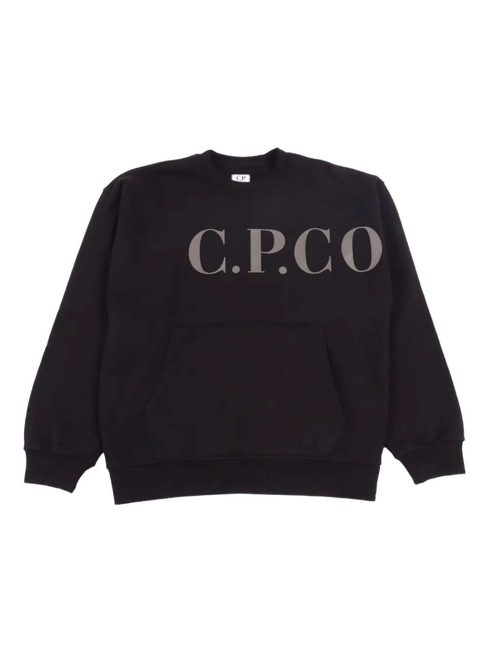 C.p. Company Logo Sweatshirt In Black