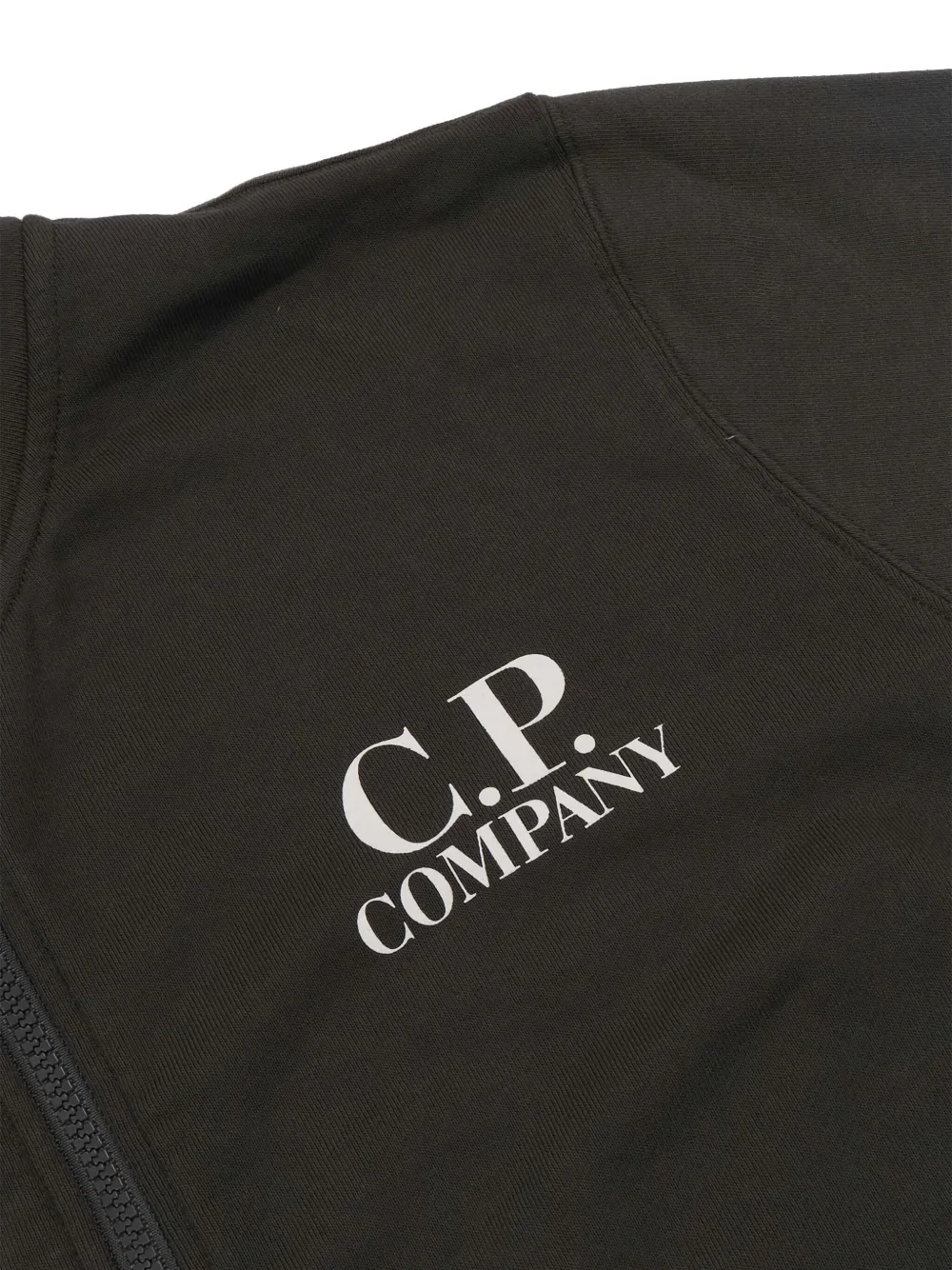 C.P. Company Kids Hoodie met rits en Goggle-detail Zwart