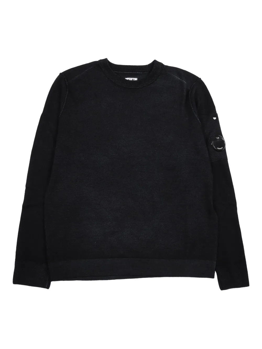 C.P. Company Kids Lens-detail crew-neck sweater - Nero