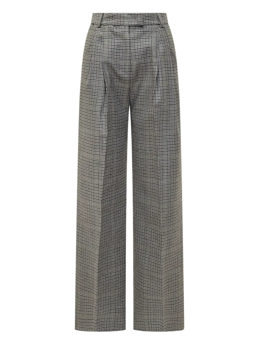 DES PHEMMES pleated check trousers | Grey | Image 1
