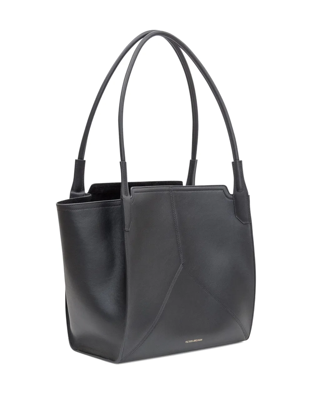 Victoria Beckham panelled leather tote bag Zwart