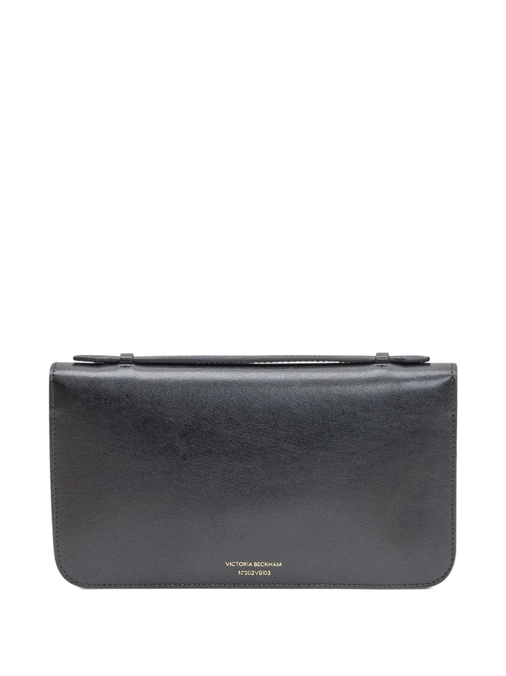 Victoria Beckham medium Dorian leather pochette - Zwart