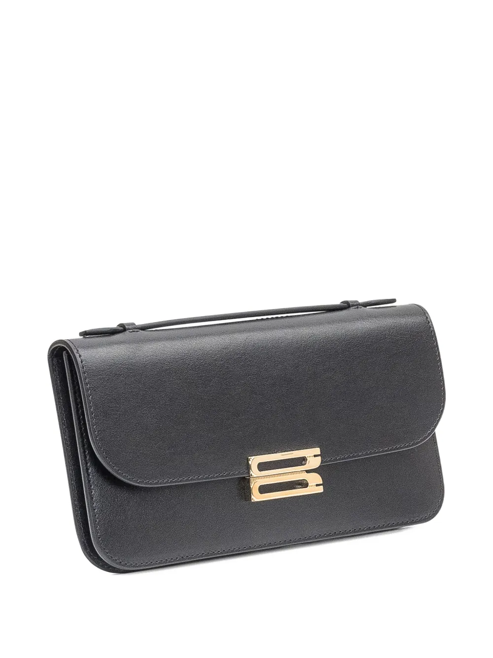 Victoria Beckham Medium Dorian Leather Pochette In Black