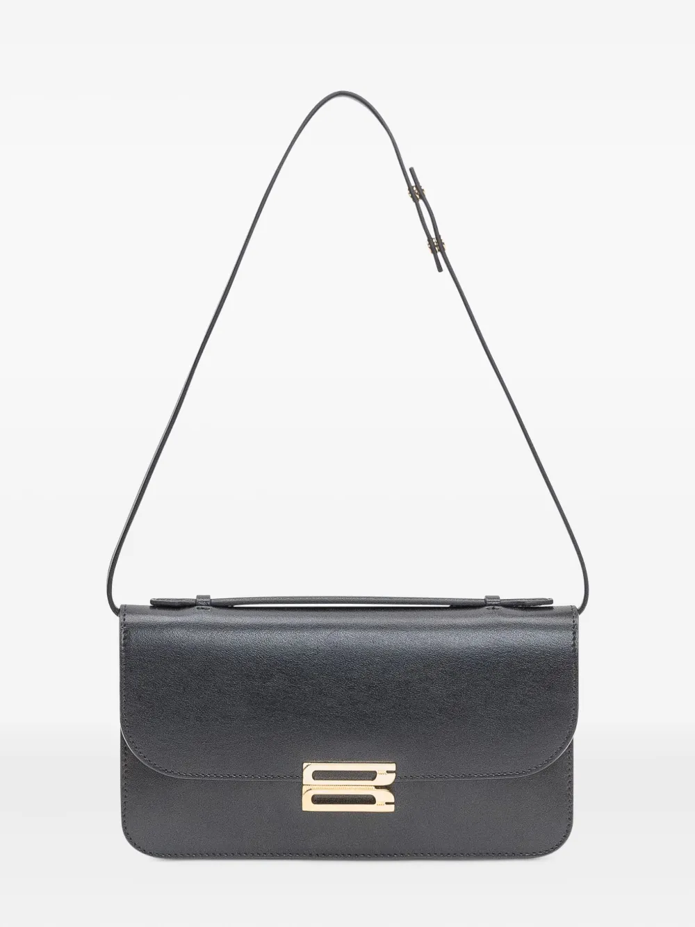 Victoria Beckham Medium Dorian Leather Pochette In Black
