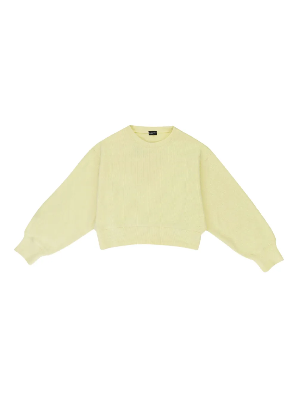 Callipygian cropped sweater | Yellow | Image 1