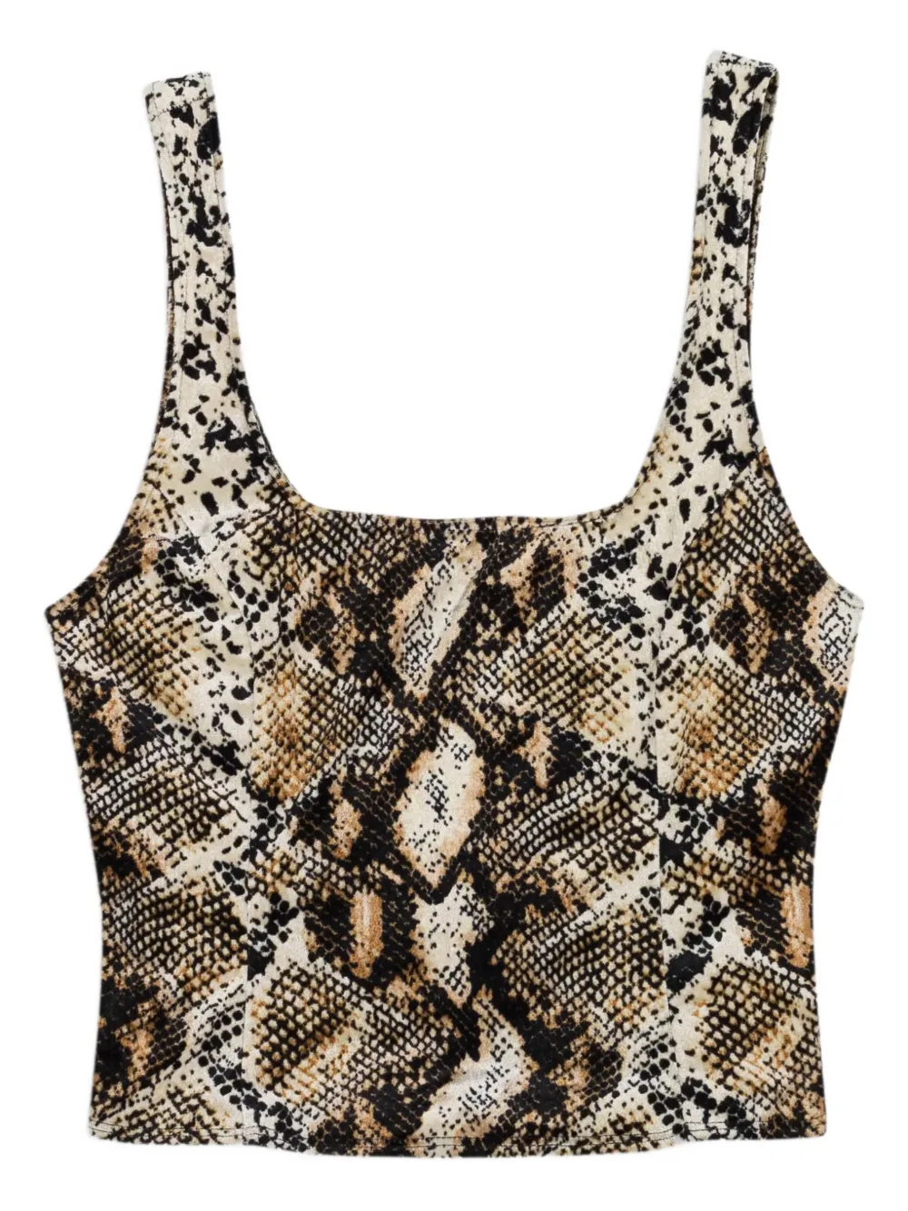 Callipygian snake-print velour tank top | Vests & Tank Tops | Image 2