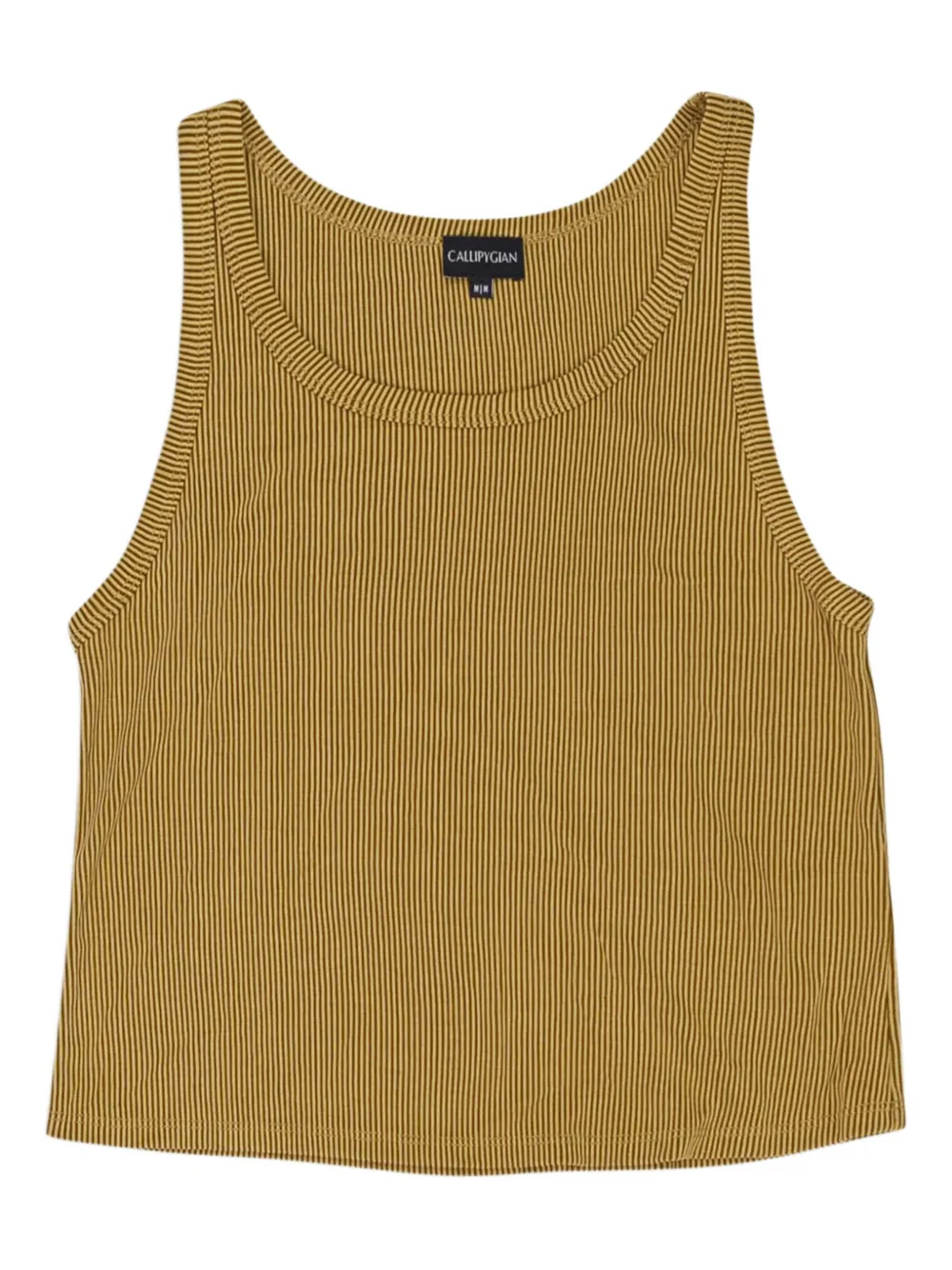 Callipygian ribbed tank top | Brown | Image 1