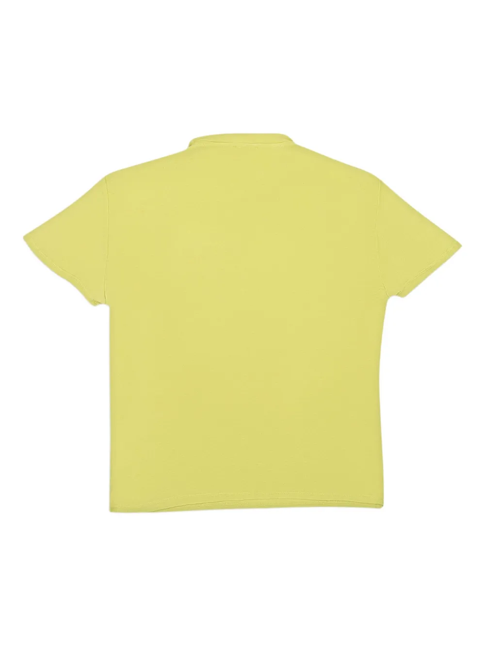 Callipygian T-shirt met ronde hals Geel